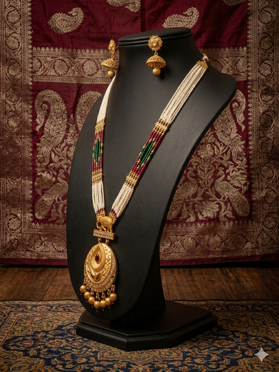 Ananta Traditional Mala with Earings