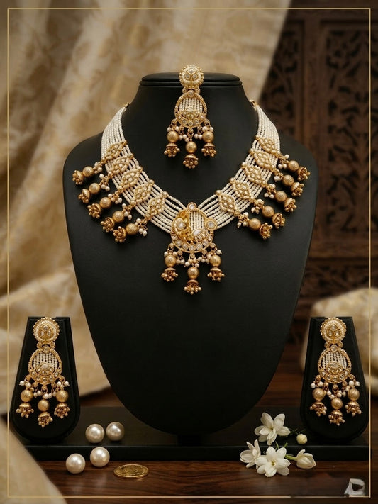 The Rajwada Heritage (Earrings and Maangtika)