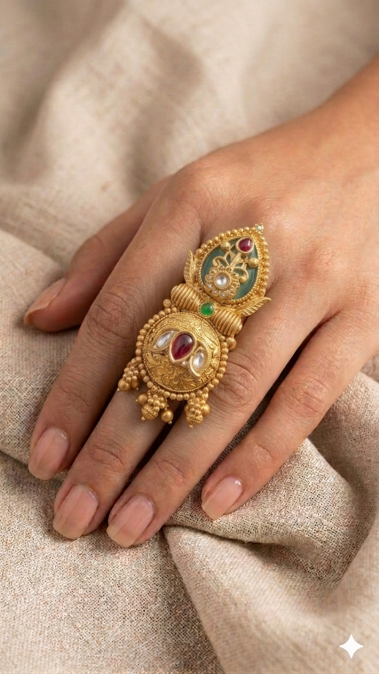 Devika Heritage Ring Free Size
