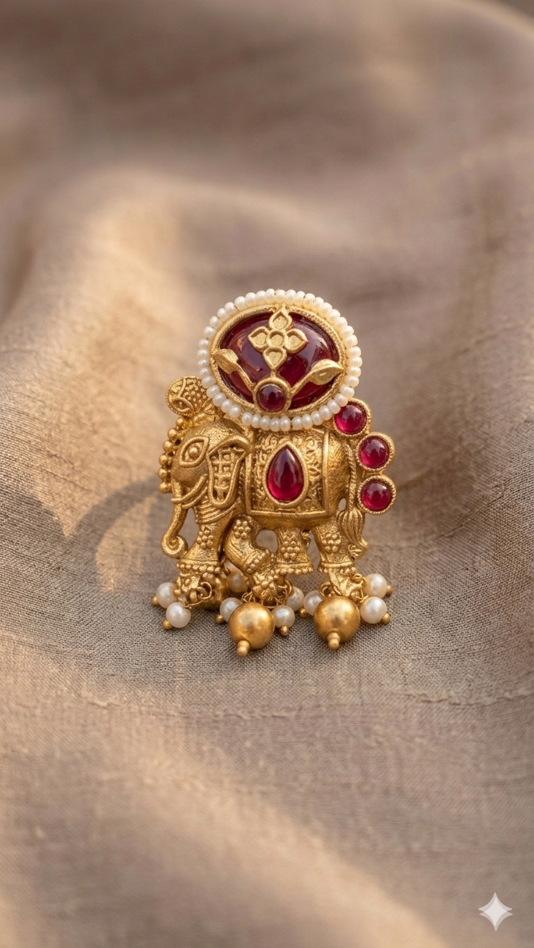 Elephant Temple Ring