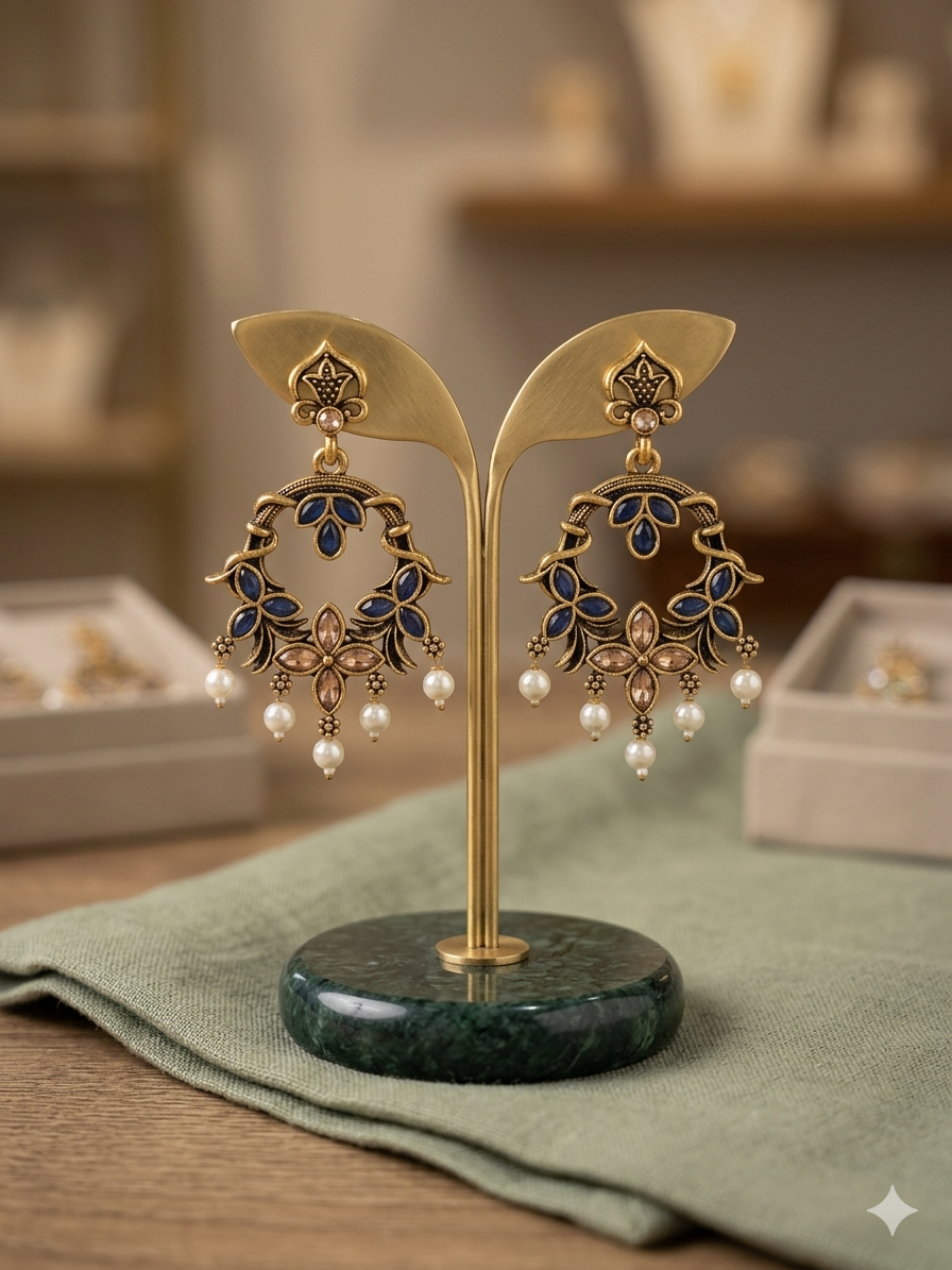 Rajwada Baali Navy Blue