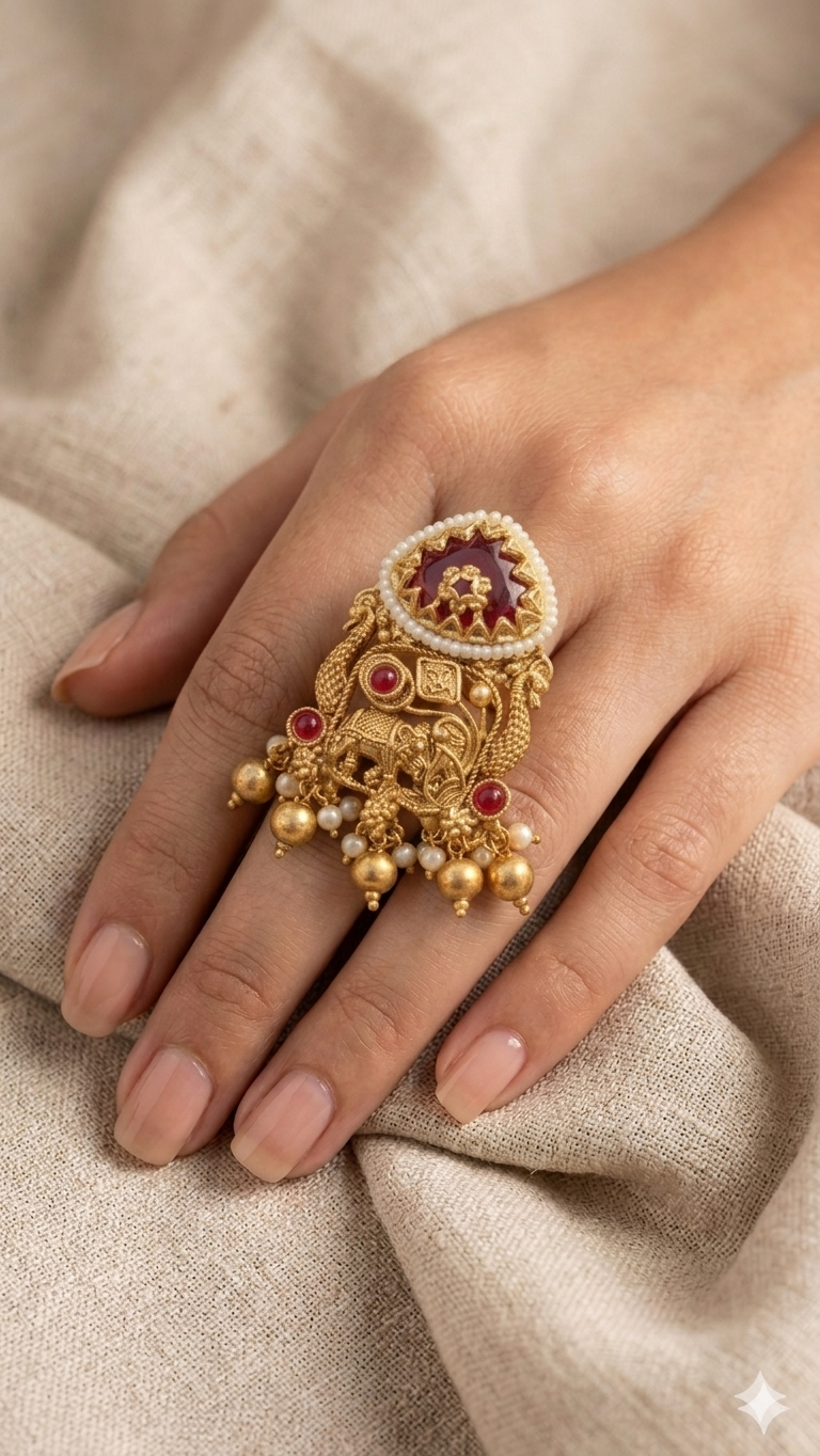 Reva Heritage Ring Free Size