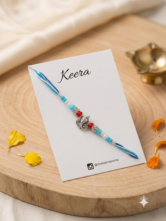 Ganesh Blue Dori Rakhi
