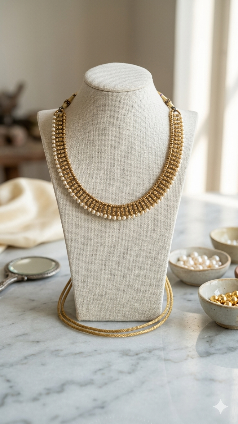 Aabhar Neckset - Golden