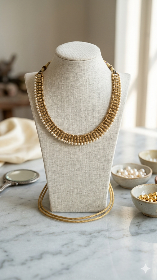 Aabhar Neckset - Golden