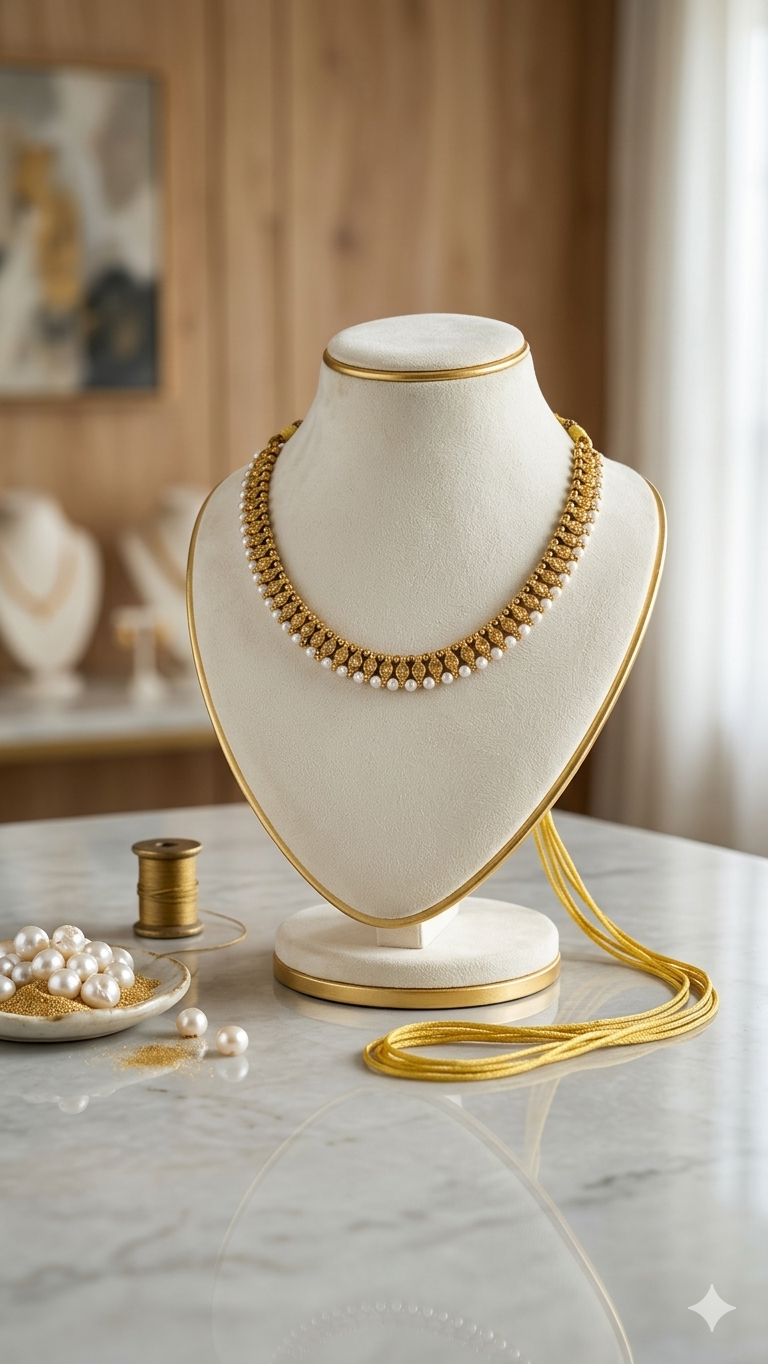 Aabhar Neckset Mini - Golden