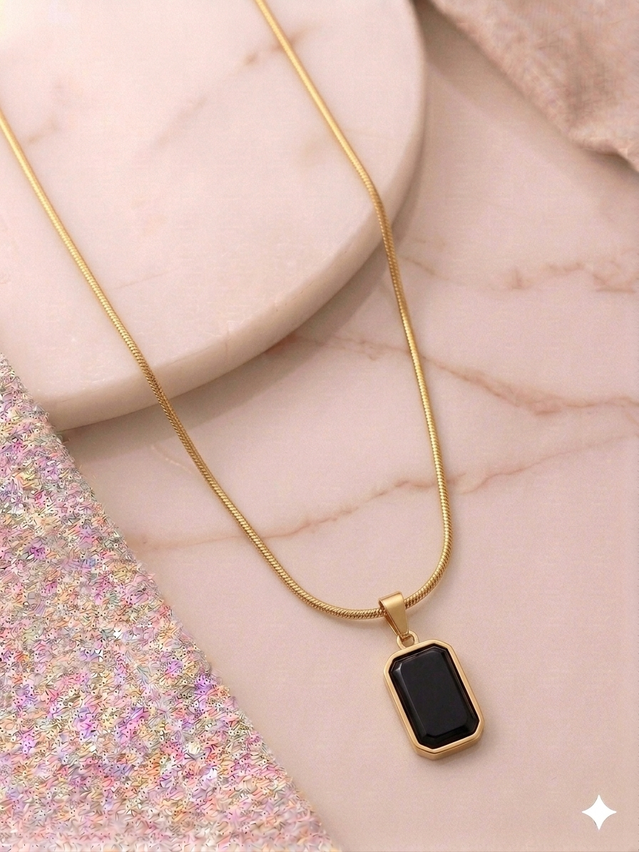 Reversible Square Enamel Neckset