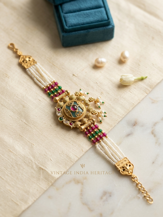Jhumur Bracelet Rakhi Green