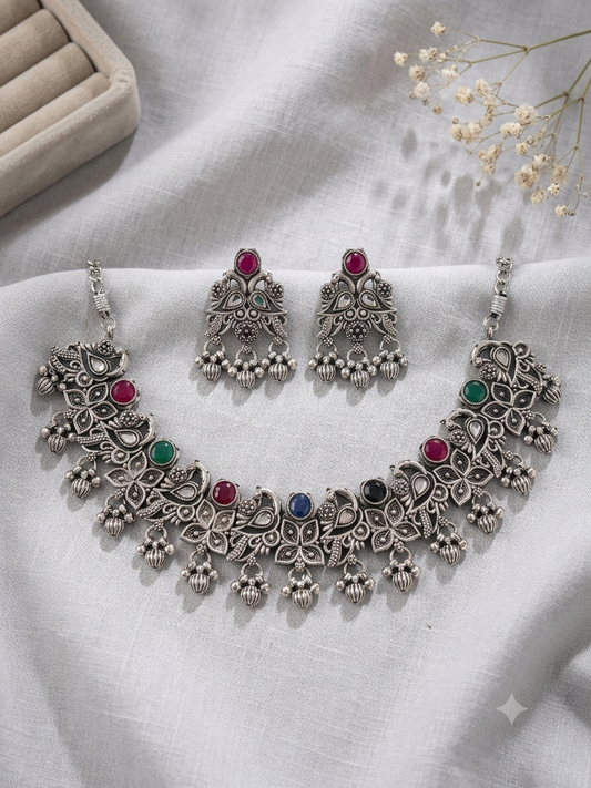 Dhara Multi Oxidised Set