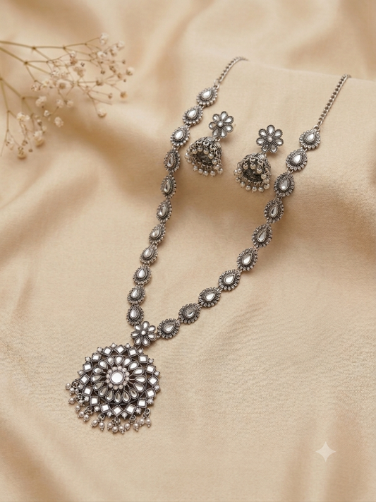 Oxidised Silver Set