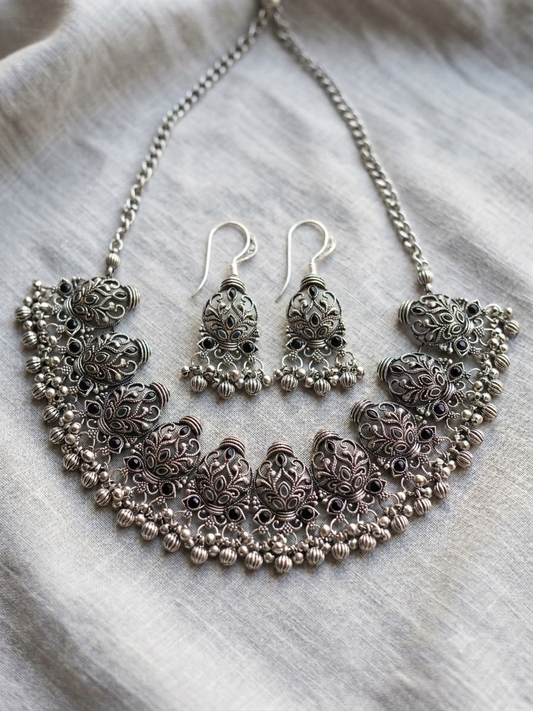 Rudra Oxidised Set