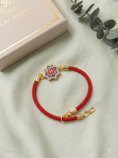Unisex Om Meenakari Bracelet Rakhi