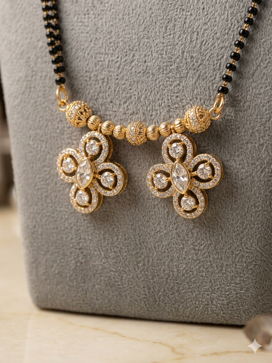 Victorian Mangalsutra - Flower