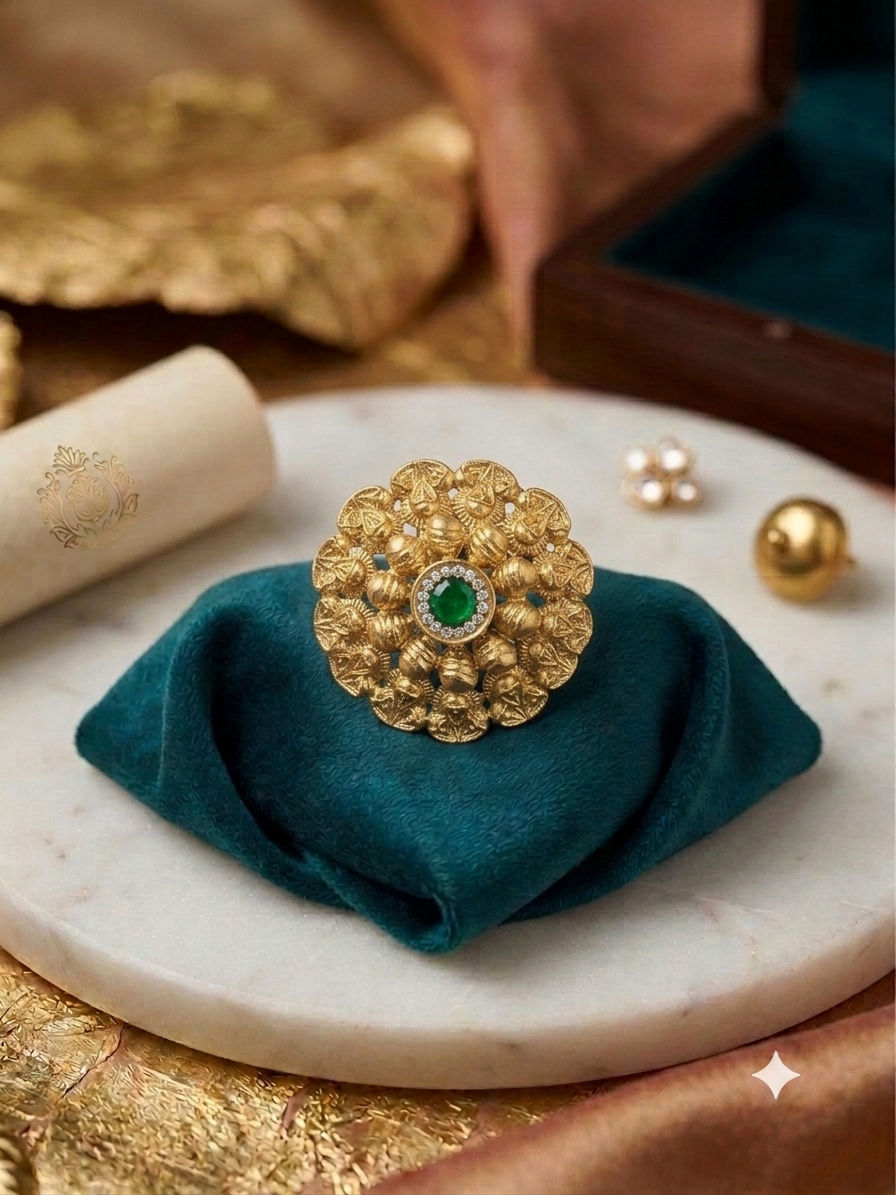 Ranisa Heritage Ring Green