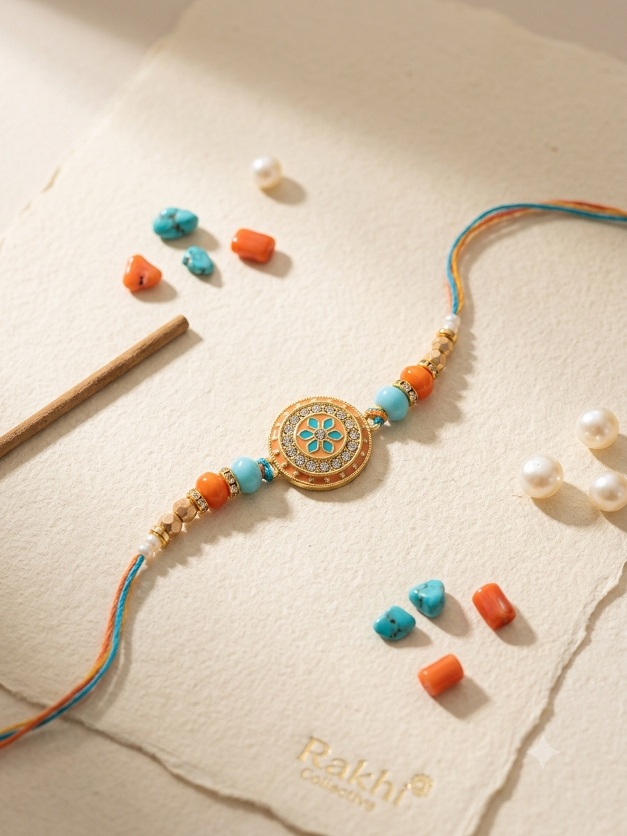 Pastel Enamel Rakhi