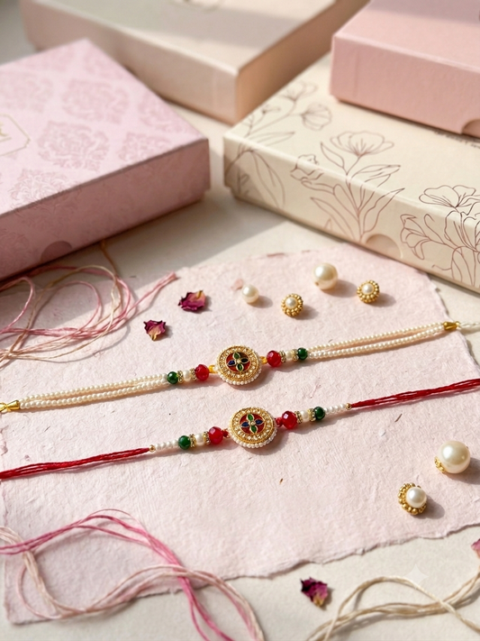 Bhaiyya Bhabhi Couple Rakhi Set 04