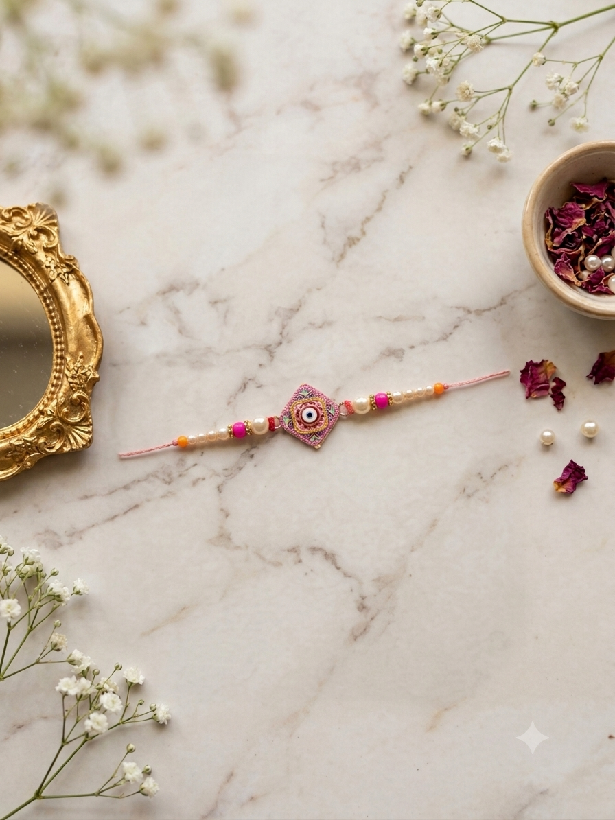 Traditional Set of 3 Rakhi Enamel