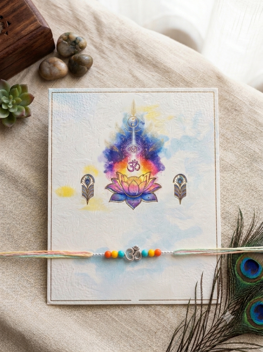 Mini OM Rakhi Set of 2