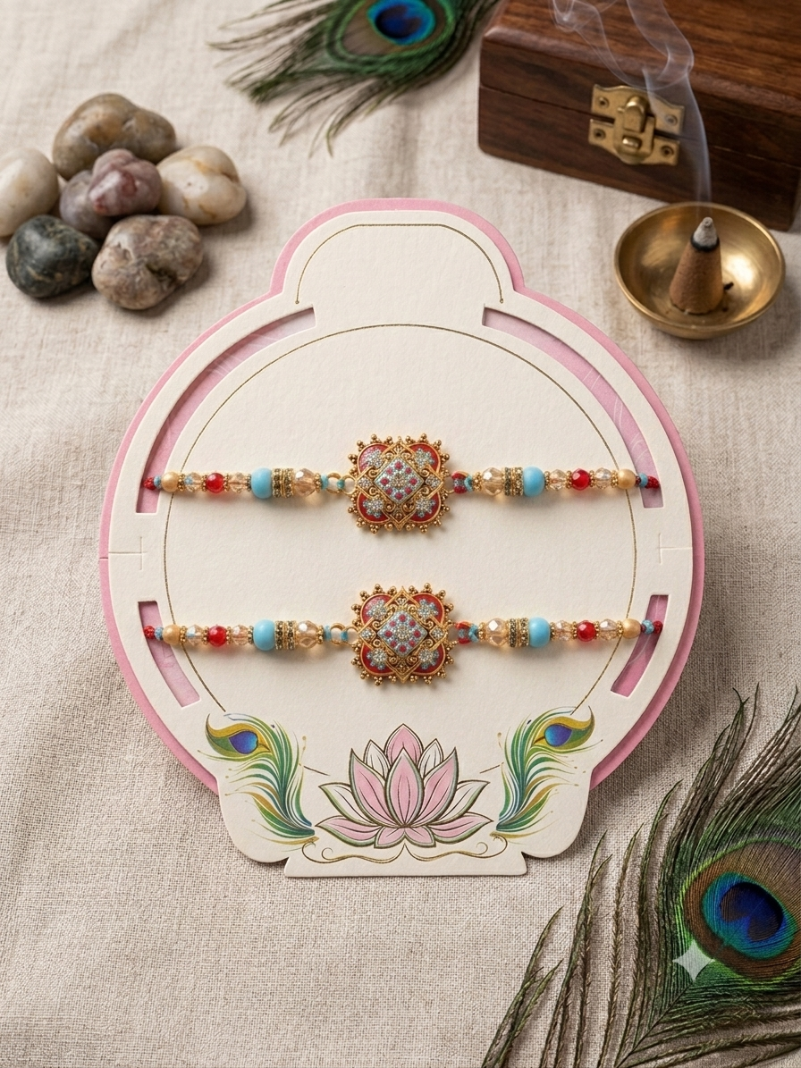 Mini Mandala Rakhi Set of 2