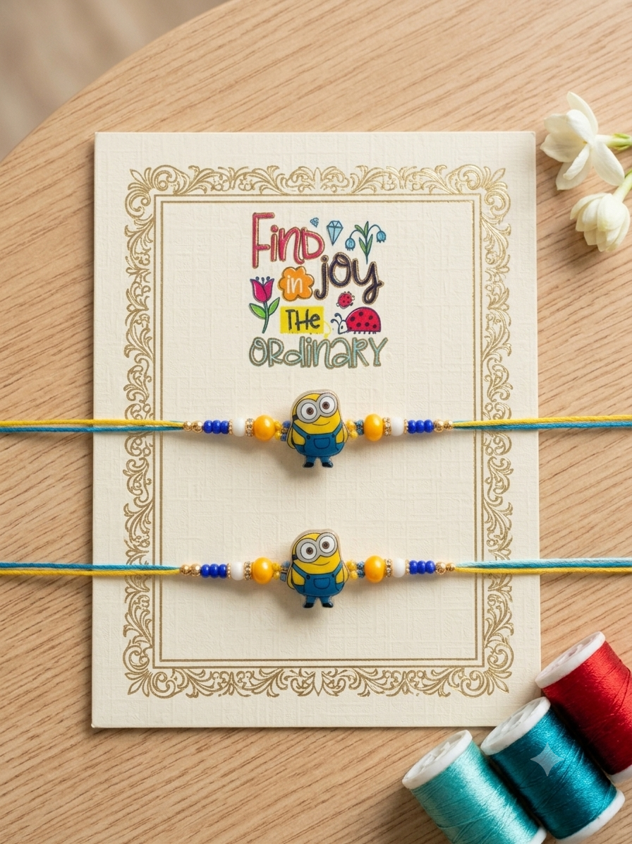 Kids Minion Rakhi Set of 2