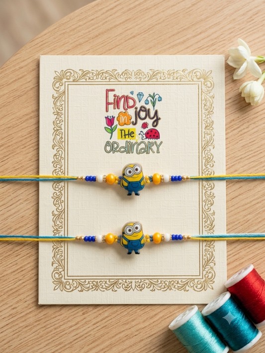 Kids Minion Rakhi Set of 2