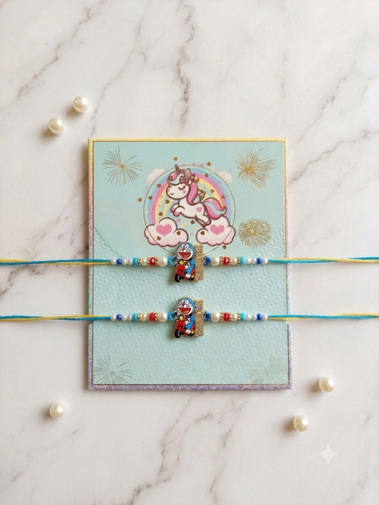 Kids Doremon Brother Rakhi Set of 2