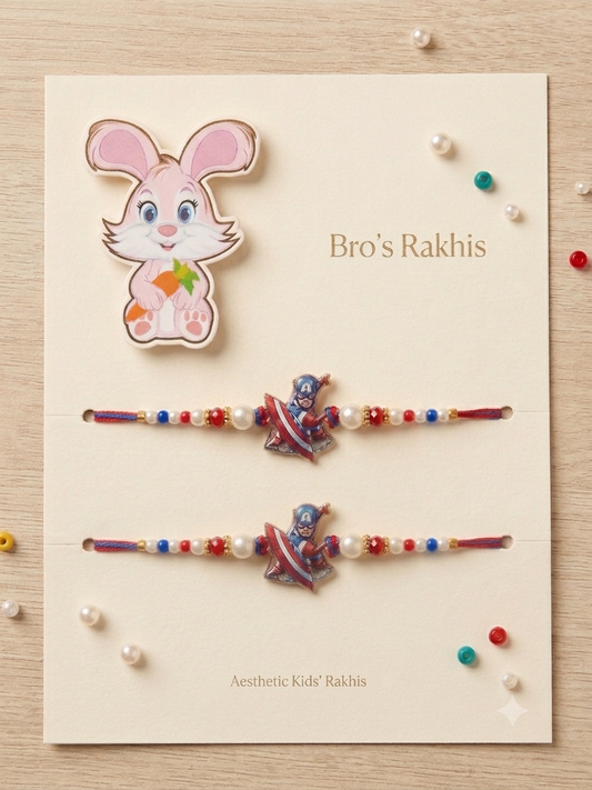 Kids Mini Avenger Rakhi Set of 2