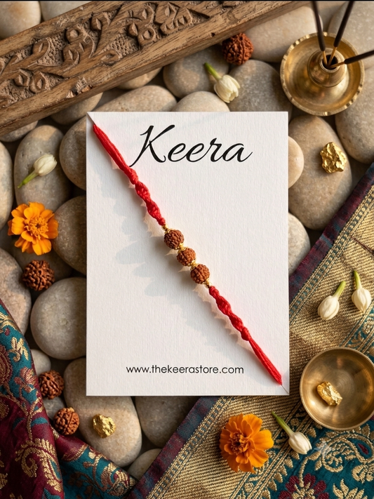 Triple Rukdraksha Dori Rakhi