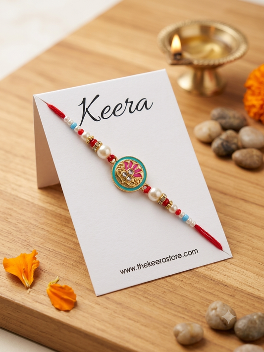 Mini Lotus Dori Rakhi