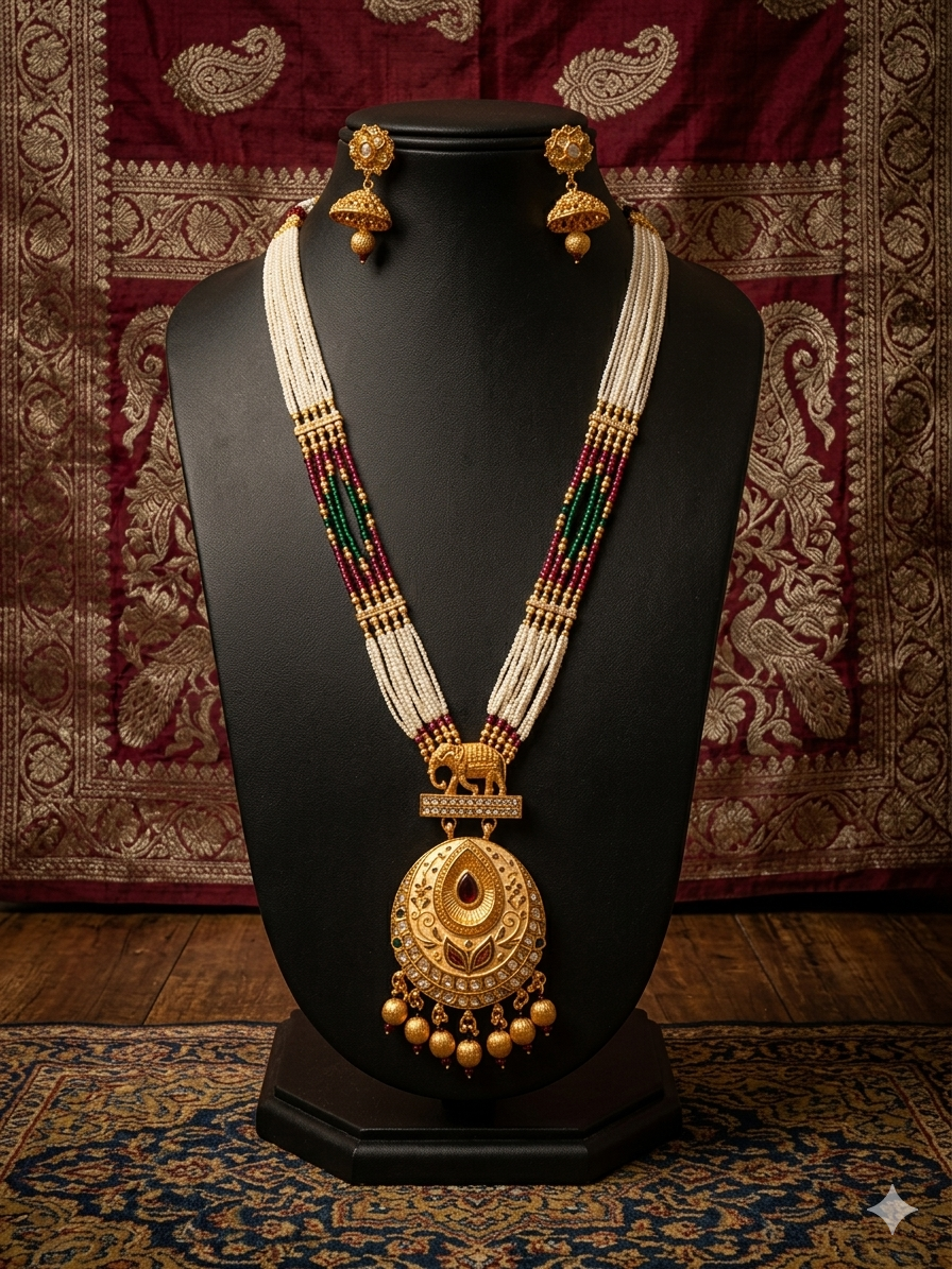 Ananta Traditional Mala with Earings