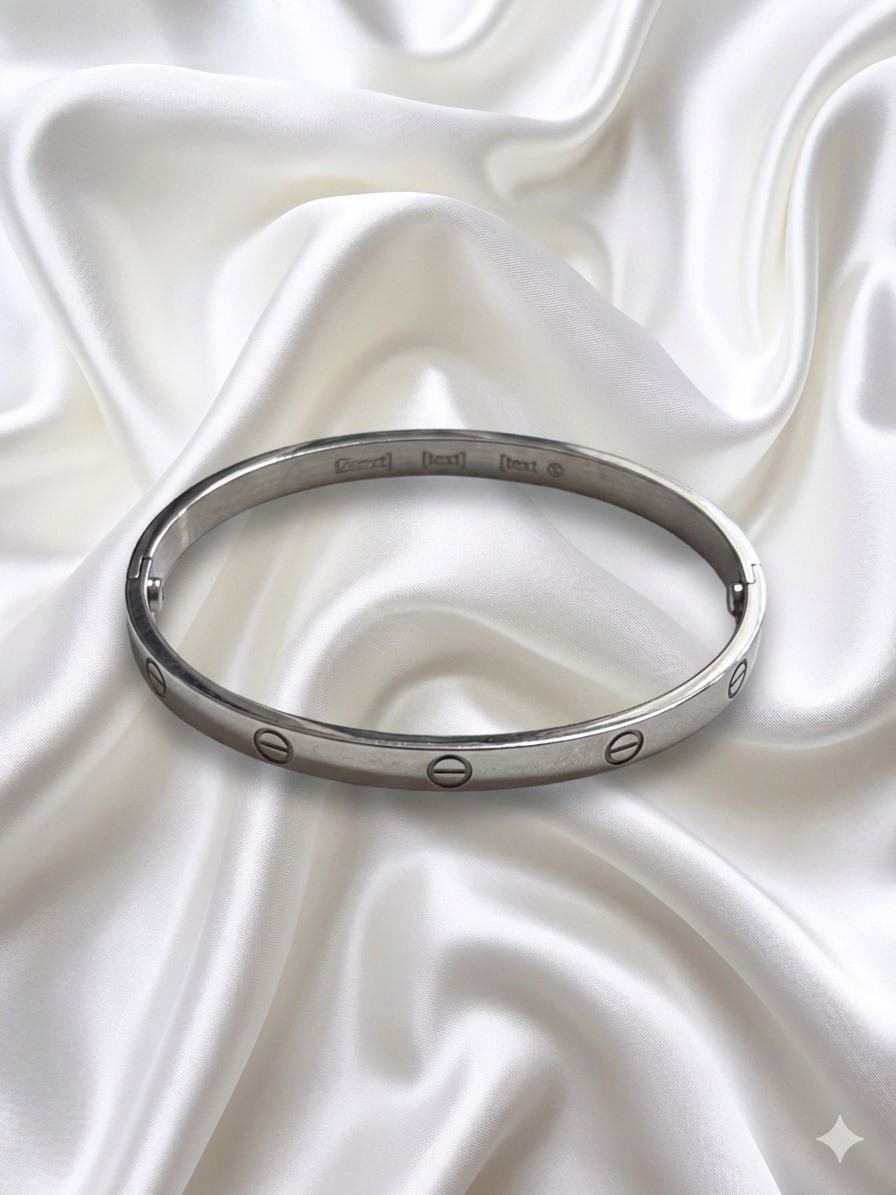 Catherine Plain Kada - Silver