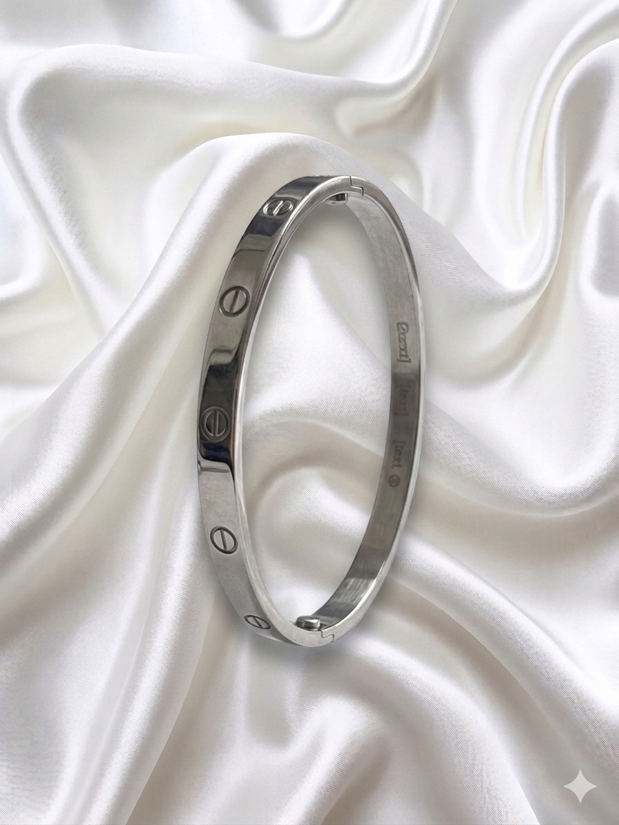 Catherine Plain Kada - Silver