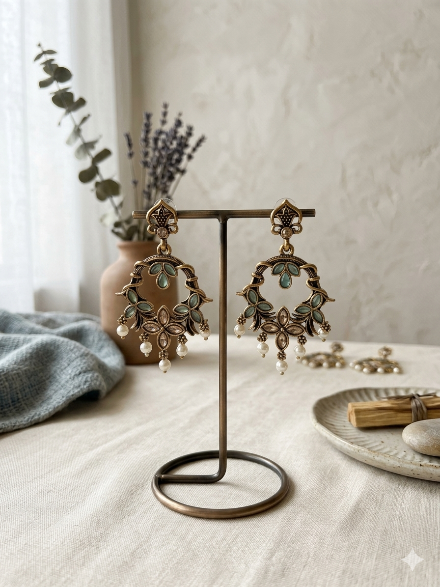 Rajwada Baali Sea Green