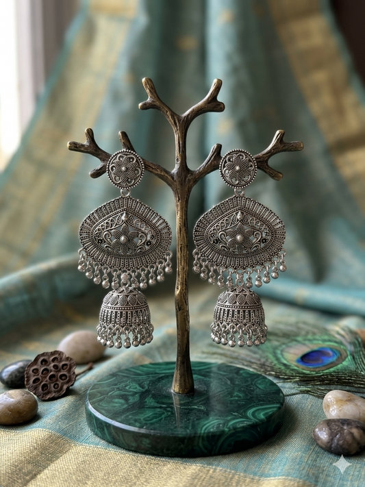 Oxidised Mayura Grace