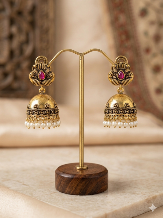 Aadhya Pearl Jhumka Rani