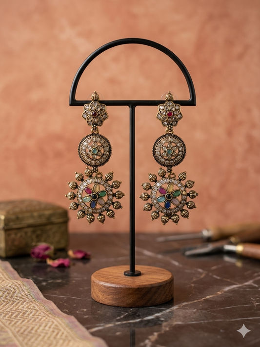 Rani Mandala Earring Multi