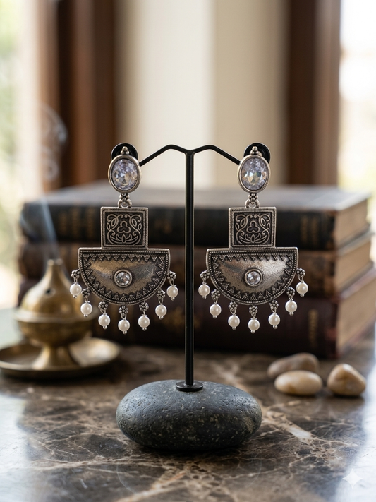 Zariya Oxidised Drops White