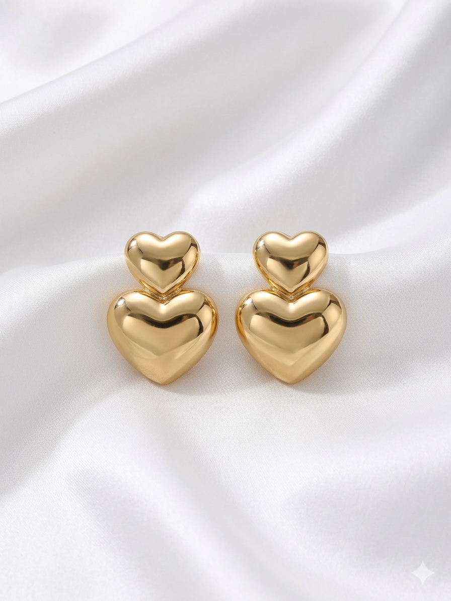 Heart Drop Earring