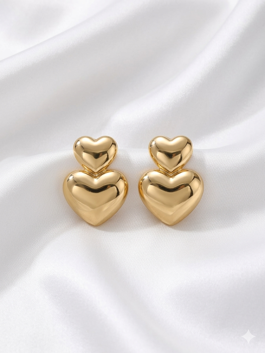 Heart Drop Earring