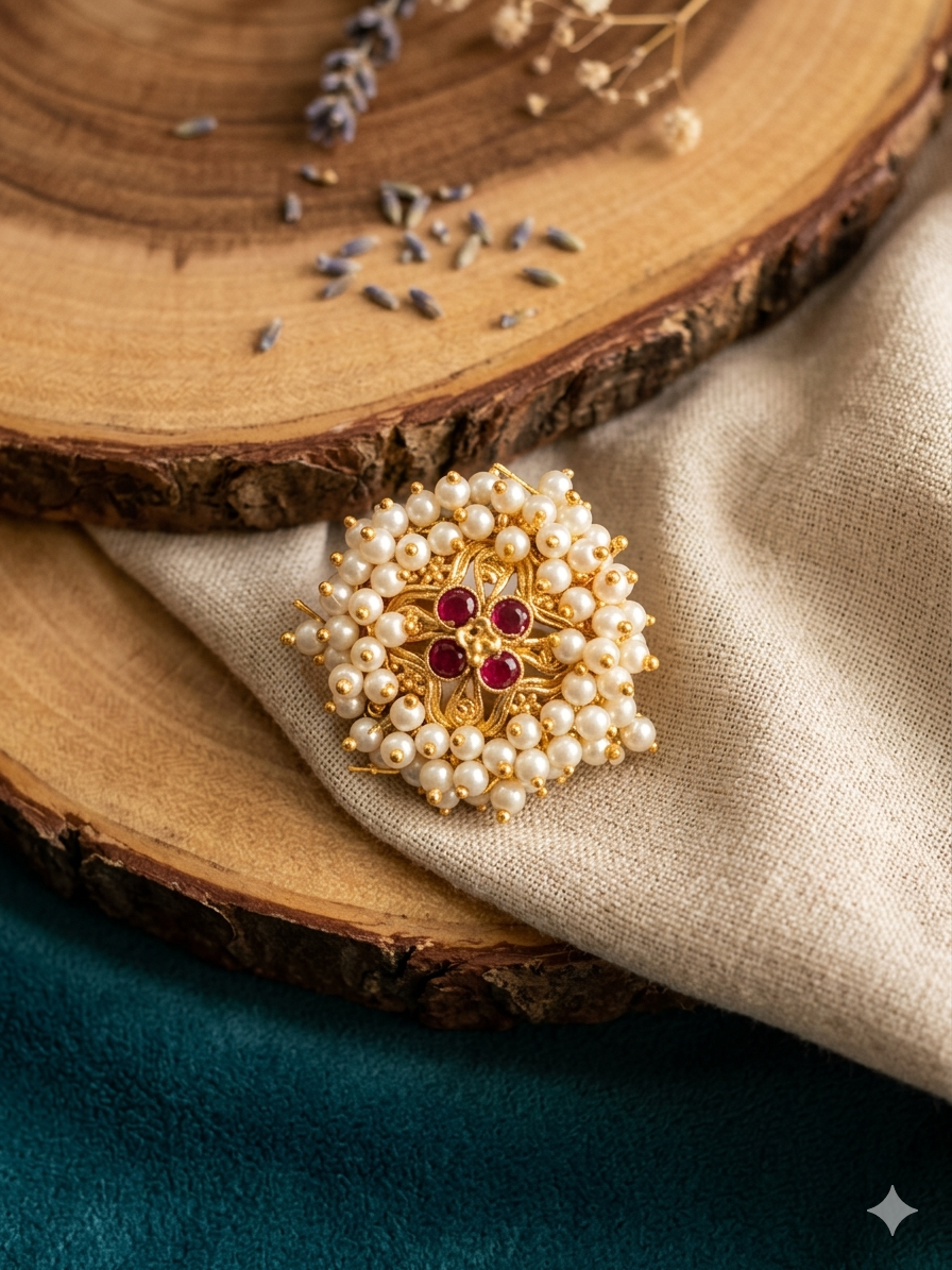 Angathi Design Gajra Moti Angathi (Pink) – The Keera Store