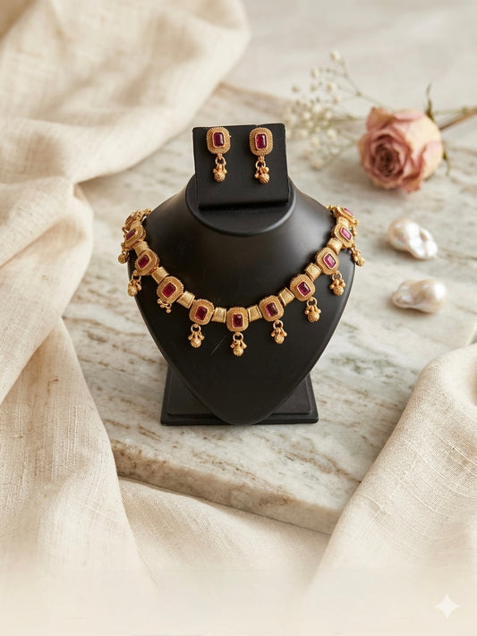 Pachchikari Choker (Pink)