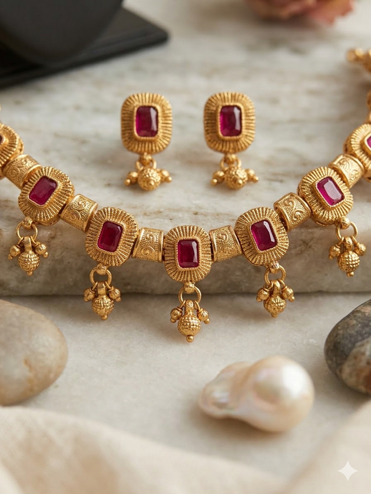 Pachchikari Choker (Pink)