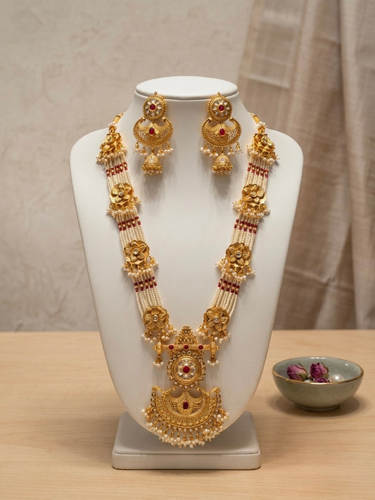 Rudrahaar Set with earrings
