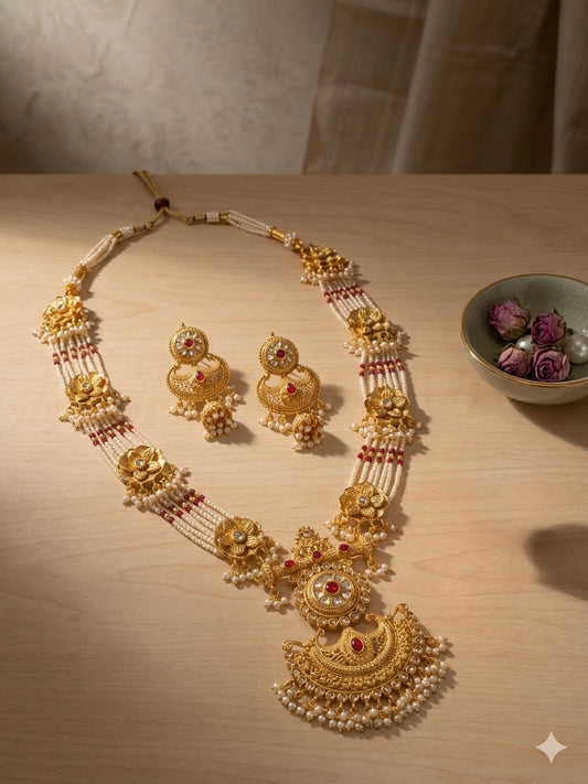 Rudrahaar Set with earrings