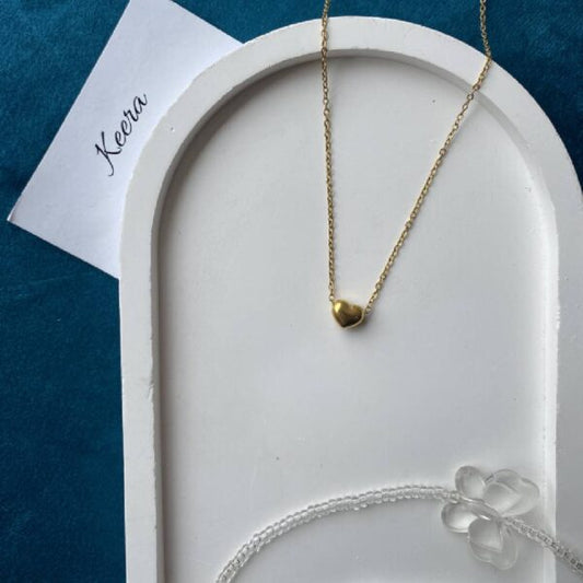 Minimalist Golden Heart Necklace